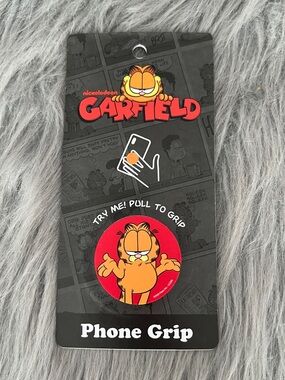 Garfield Orange & Red Phone Grip Pop Socket NWT